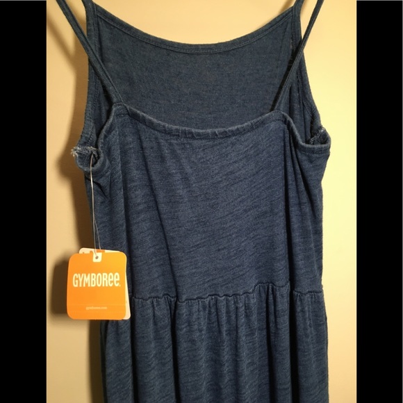🍍 NWT Gymboree Girls Indigo Tiered Tank Dress XL (14) - Picture 5 of 10